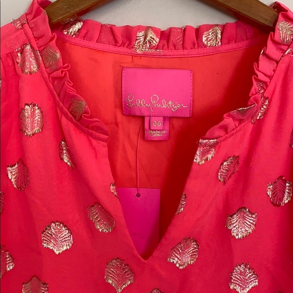NEW Lilly Pulitzer Giana Silk Coral Cocktail Dress - Picture 4 of 8